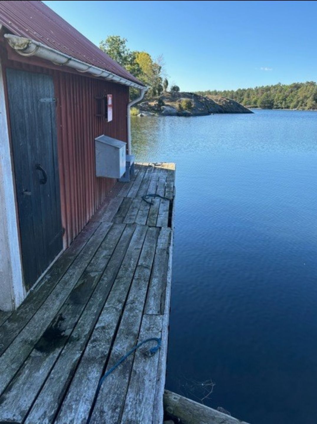 Brygga och skärgård i Västervik
